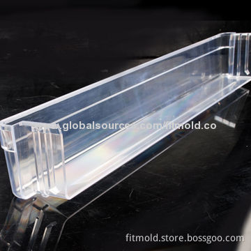 Plastic Injection Molding Part for Refrigerator Box, Made of Highly Transparent Material